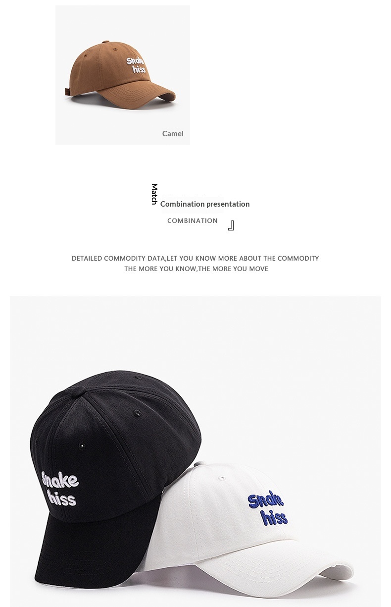 Baseball Cap For Women Versatile Korean Style Letter Embroidery_voghion.com