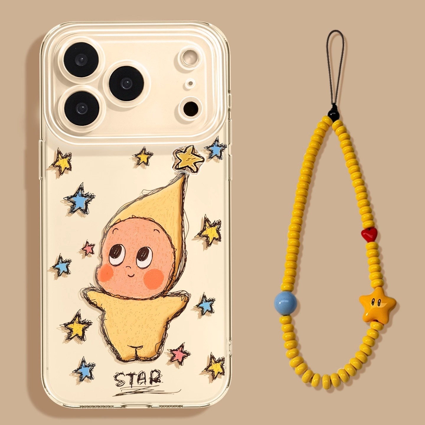 Cartoon Transparent Phone Case For Iphone Full Coverage Cover_voghion.com