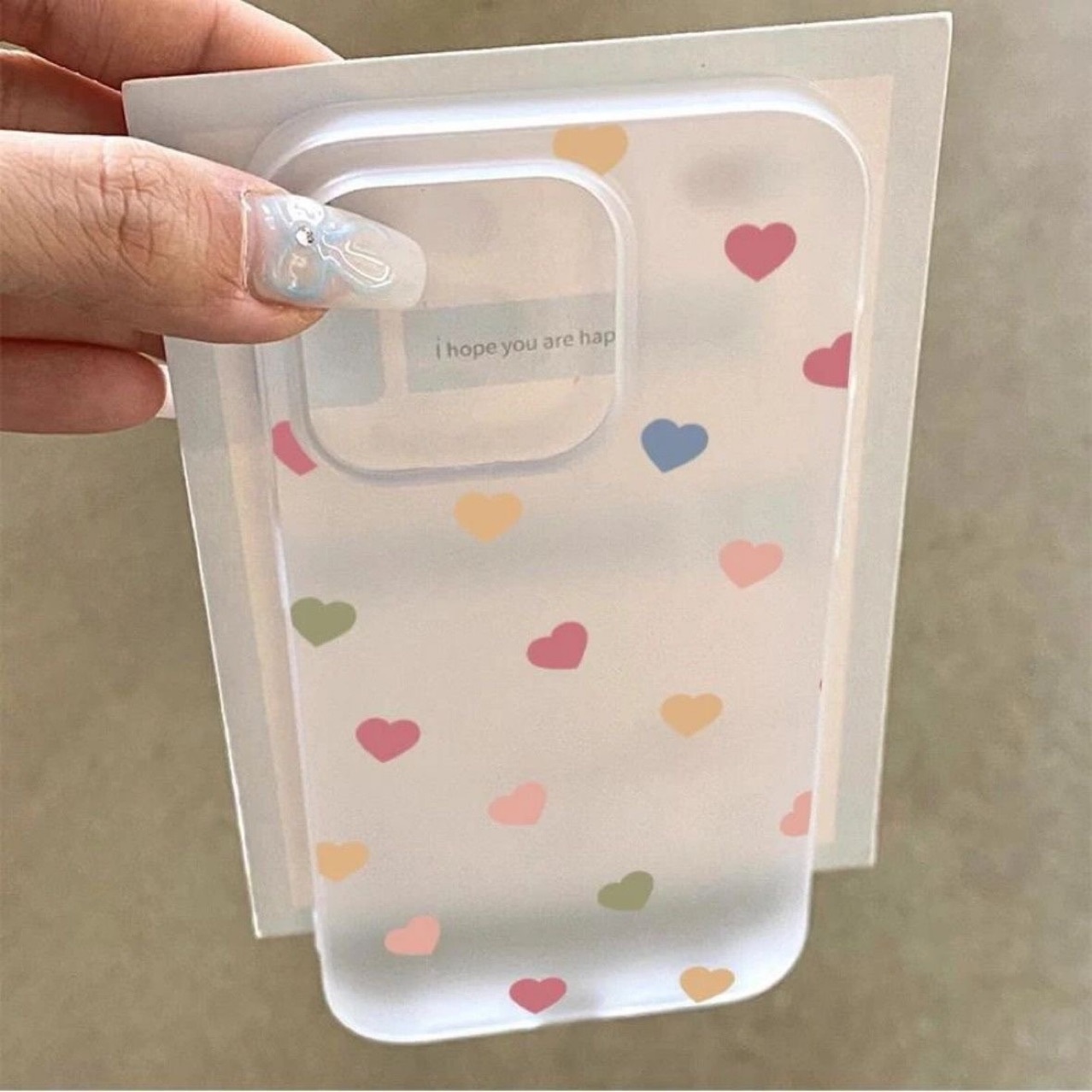 Transparent Heart Phone Case For Iphone Models Soft Frosted_voghion.com