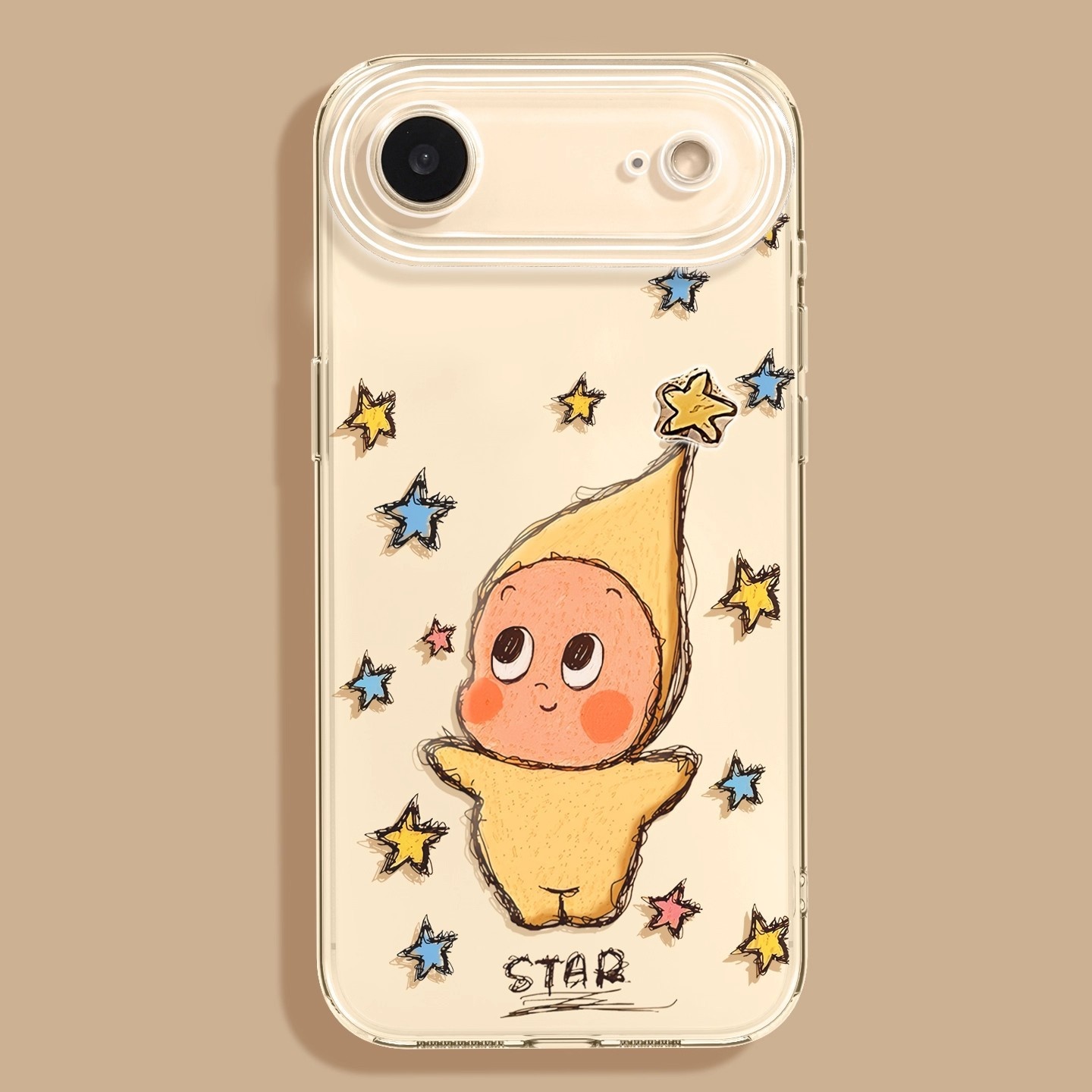Cartoon Transparent Phone Case For Iphone Full Coverage Cover_voghion.com