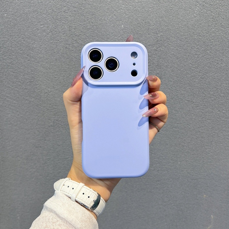 Liquid Silicone Suitable 17, Full Protection Anti-drop Phone Case For IPhone Pro Max, Solid Color With Integrated_voghion.com