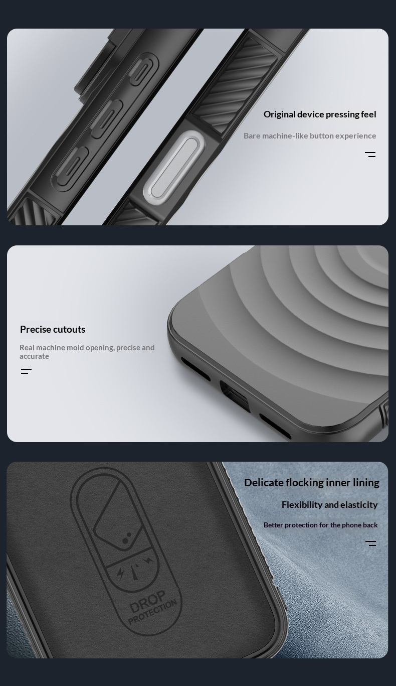 Cross-border Compatible IPhone Series Lens Full Coverage Invisible Stand 17 Corrugated Shockproof Phone Case_voghion.com