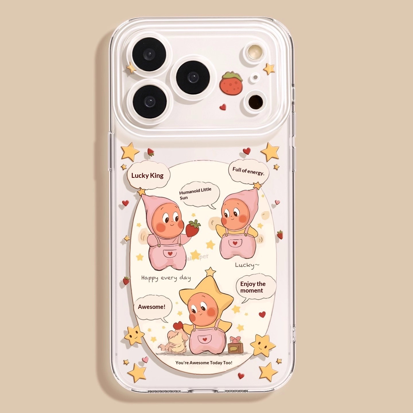 Cartoon Transparent Phone Case For Iphone Full Coverage Cover_voghion.com
