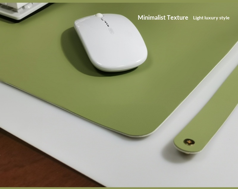 Double Sided Desk Mat Waterproof Leather Mouse Pad For Laptop_voghion.com