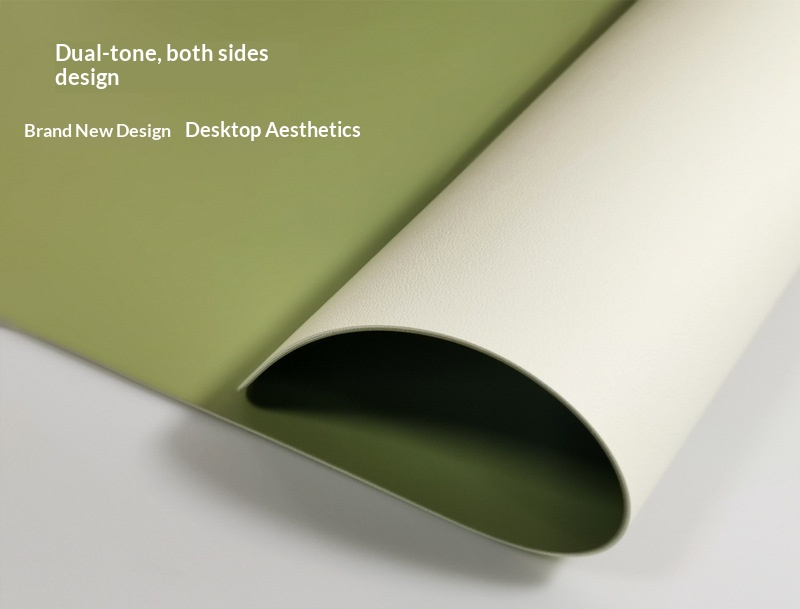 Double Sided Desk Mat Waterproof Leather Mouse Pad For Laptop_voghion.com