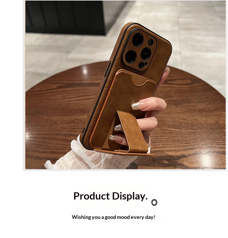 Shockproof Leather Phone Case With Card Slot And Stand For Iphone_voghion.com