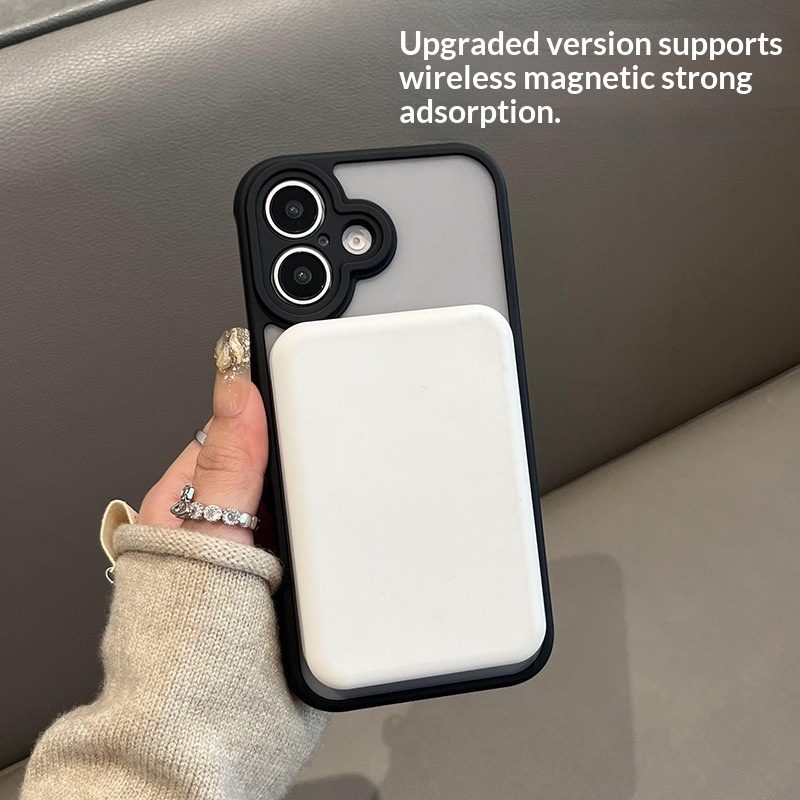 Iphone 16 pro max dėklas magnetinis matinis apsauginis dangtelis_voghion.com