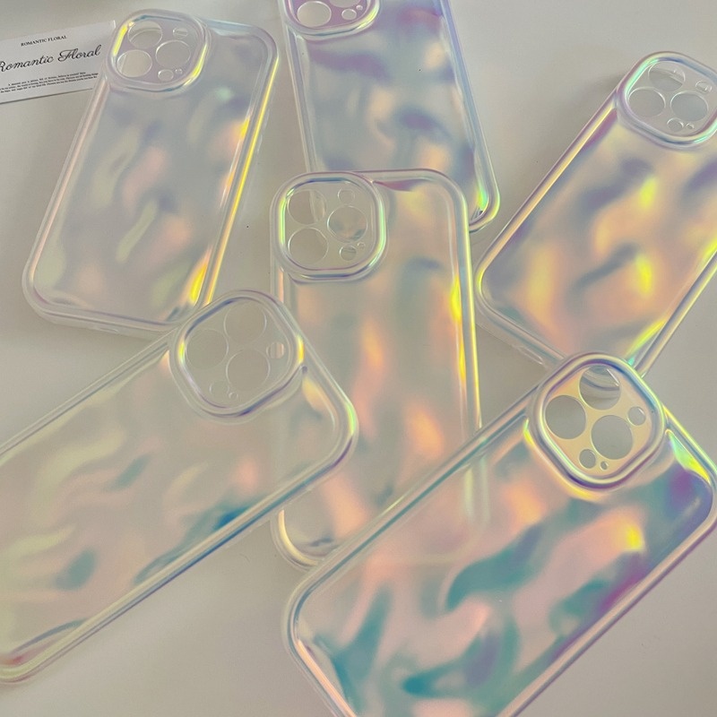 Custodia per iPhone 14 Pro Max in stile Laser di Zhao Lu Si, custodia di alta gamma per iPhone 13, custodia semplice e alla moda con motivo meteorite per iPhone 12._voghion.com