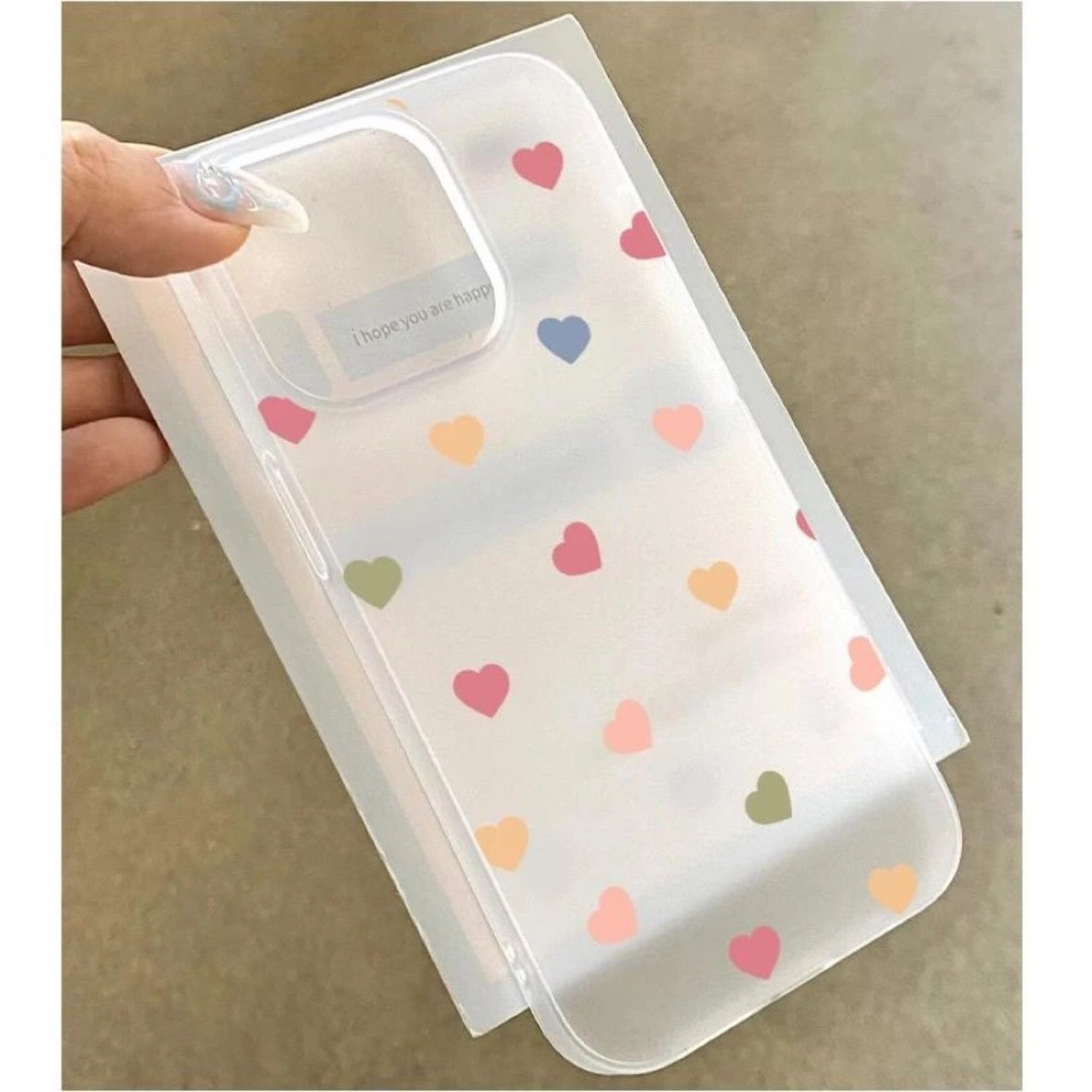 Transparent Heart Phone Case For Iphone Models Soft Frosted_voghion.com