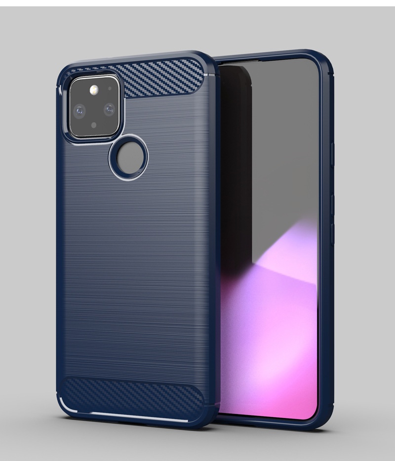 Compatibel met Pixel 5 telefoonhoesje Google beschermhoes 7 Pro ST siliconen geborsteld volledige dekking geïntegreerd_voghion.com