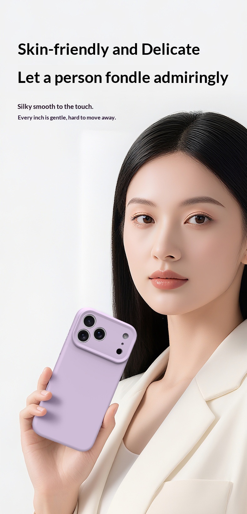 Flüssigsilikon, geeignet für iPhone 17 Zoll, Rundumschutz, stoßfeste Handyhülle für iPhone Pro Max, einfarbig mit integriertem_voghion.com