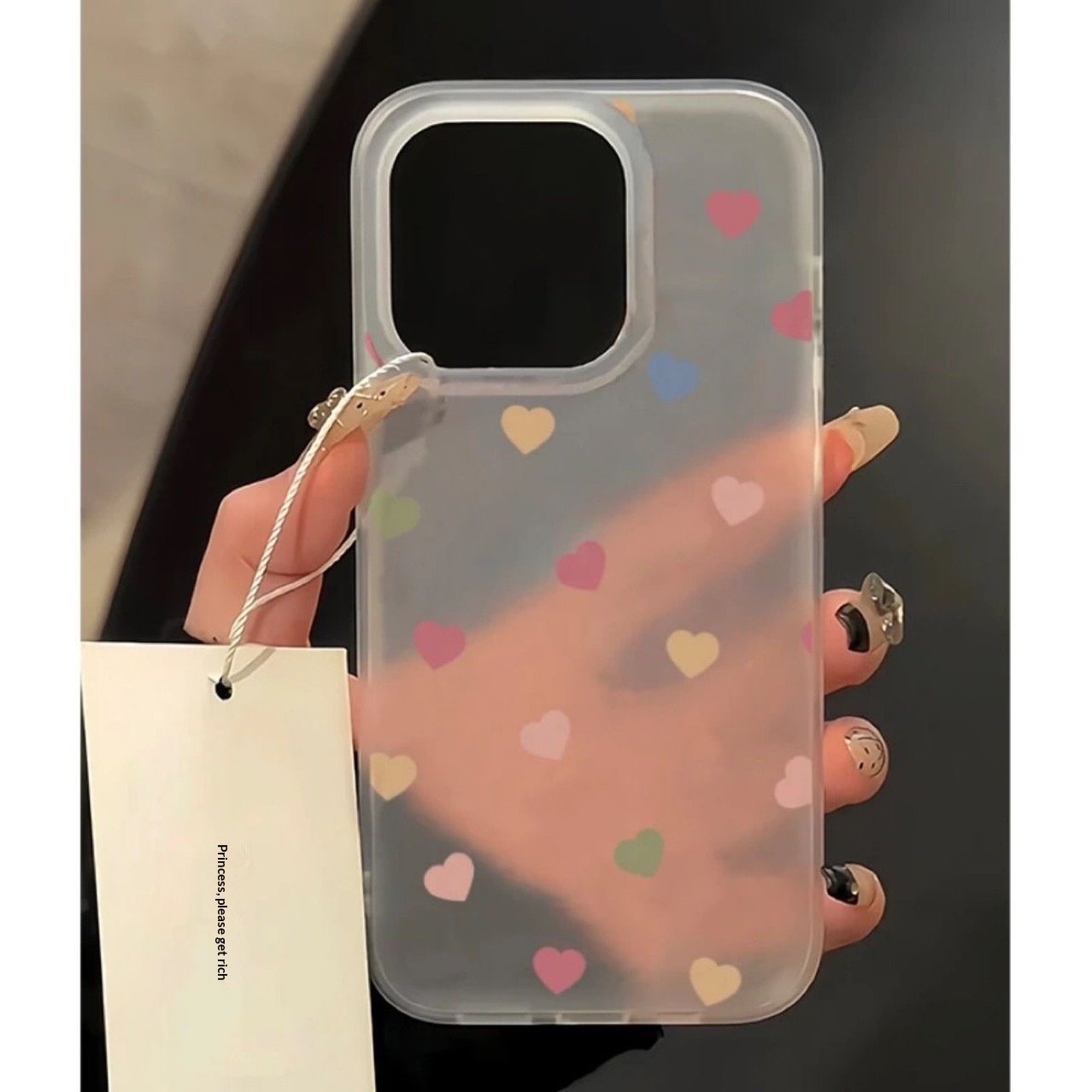 Transparent Heart Phone Case For Iphone Models Soft Frosted_voghion.com