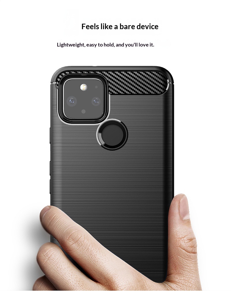 Compatibel met Pixel 5 telefoonhoesje Google beschermhoes 7 Pro ST siliconen geborsteld volledige dekking geïntegreerd_voghion.com