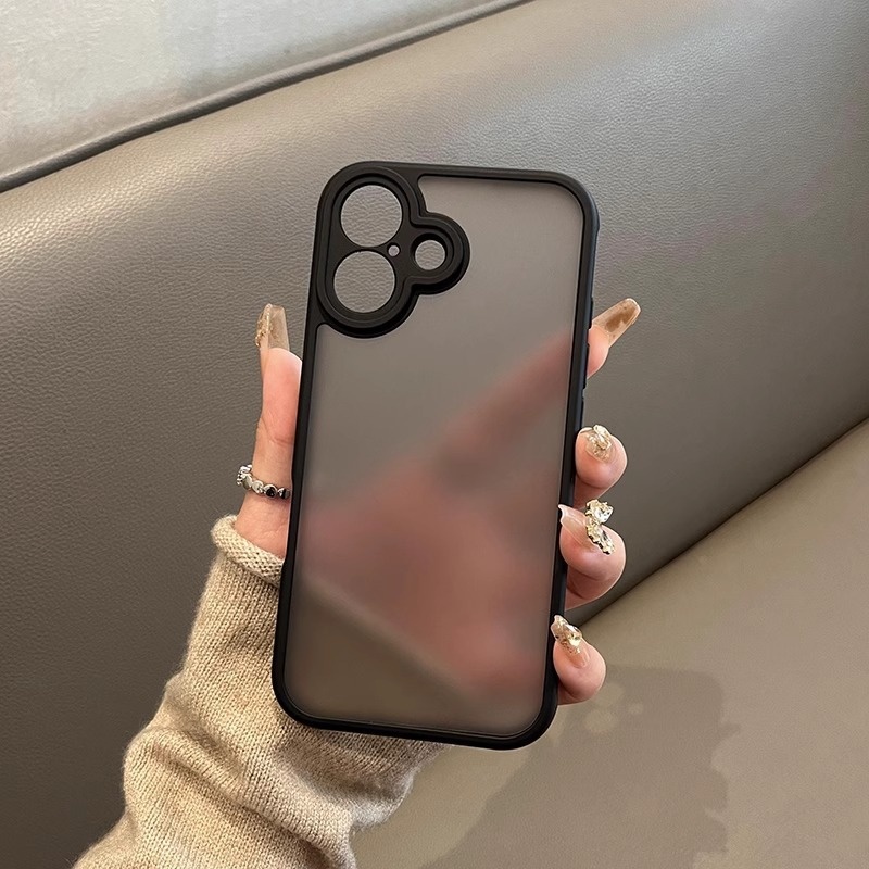 Black Knight Magnetic Matte Translucent Skin Feel 17 Pro Max Phone Case IPhone 16 Shockproof Hard Protective Cover_voghion.com