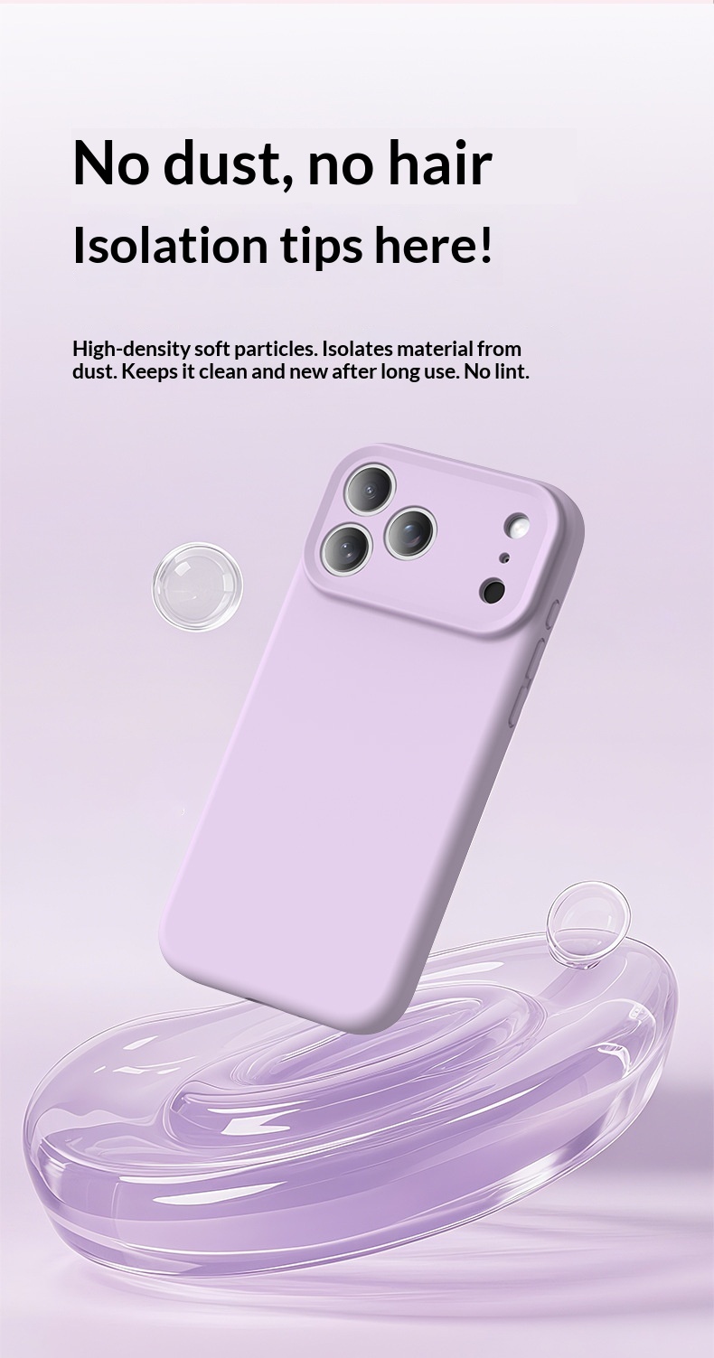 Flüssigsilikon, geeignet für iPhone 17 Zoll, Rundumschutz, stoßfeste Handyhülle für iPhone Pro Max, einfarbig mit integriertem_voghion.com