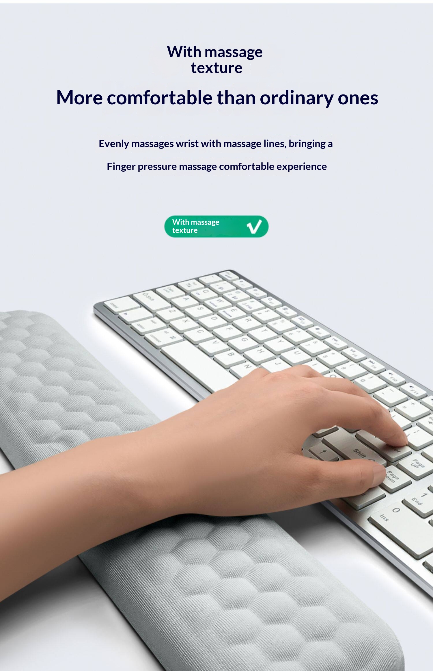 Mechanical Keyboard Memory Foam Mouse Support Comfortable Rest Wrist Pad For Women And Men_voghion.com