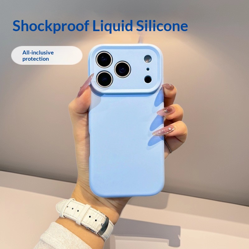 Flüssigsilikon, geeignet für iPhone 17 Zoll, Rundumschutz, stoßfeste Handyhülle für iPhone Pro Max, einfarbig mit integriertem_voghion.com