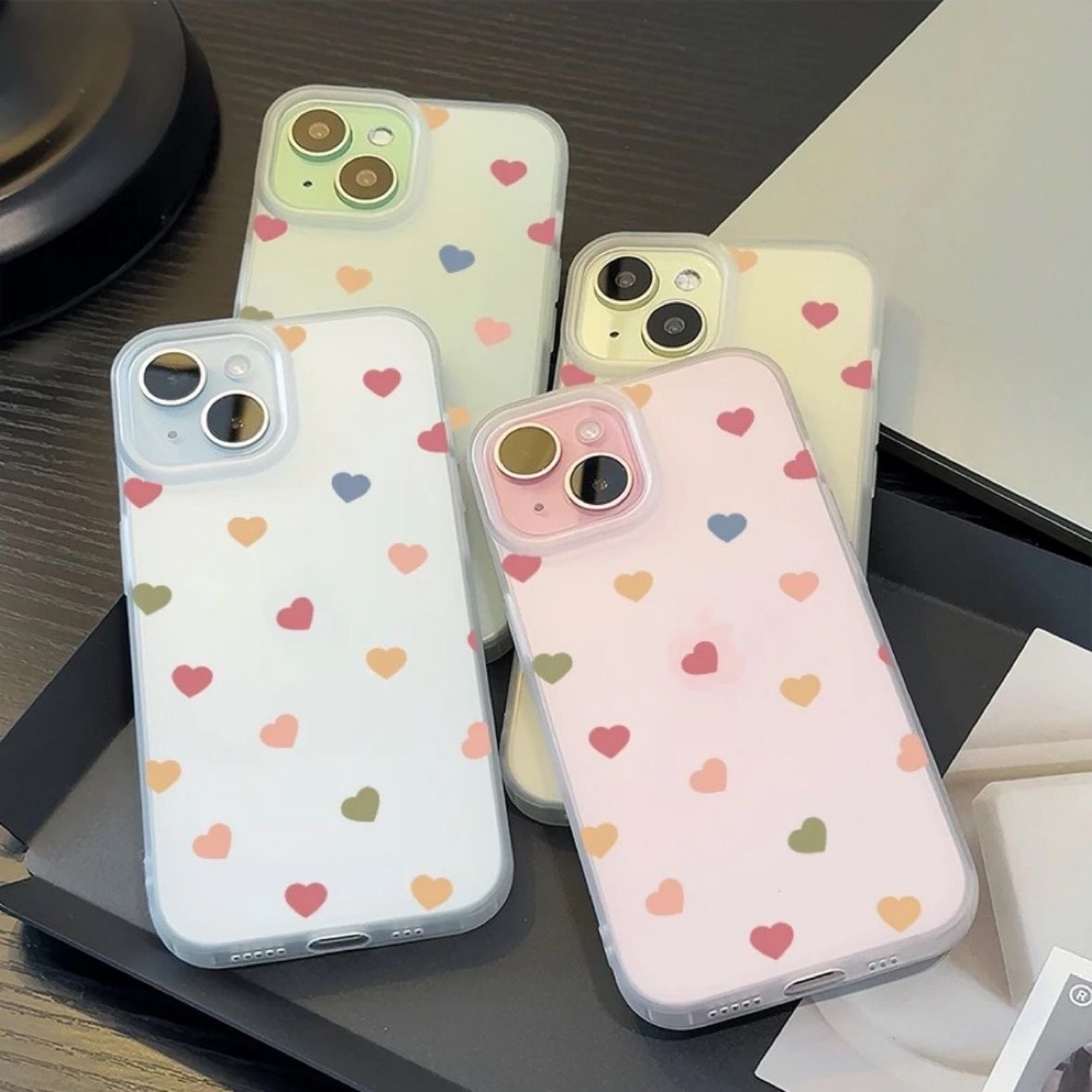 Transparent Heart Phone Case For Iphone Models Soft Frosted_voghion.com
