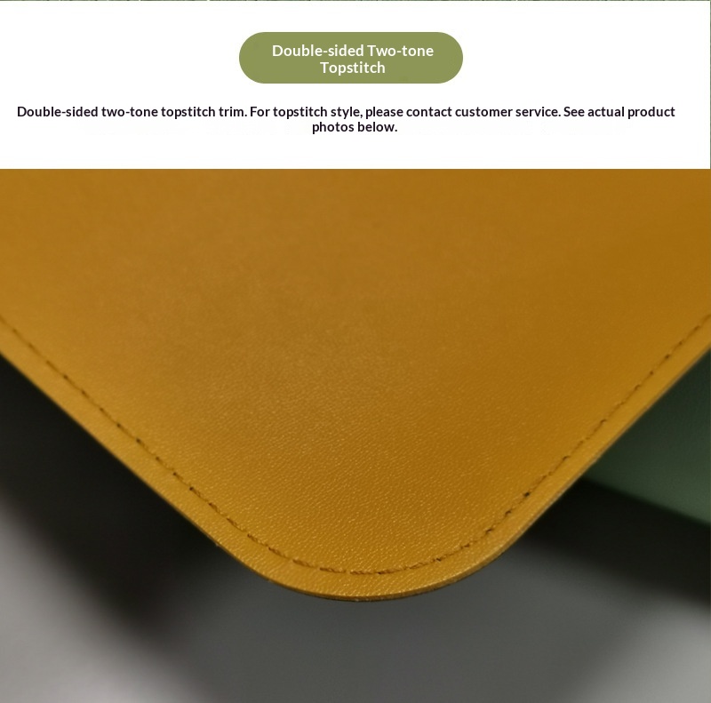 Double Sided Desk Mat Waterproof Leather Mouse Pad For Laptop_voghion.com