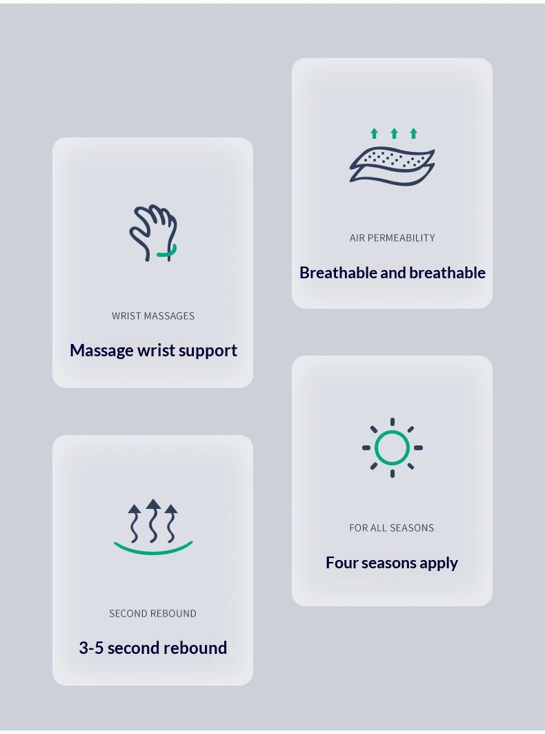 Mechanical Keyboard Memory Foam Mouse Support Comfortable Rest Wrist Pad For Women And Men_voghion.com