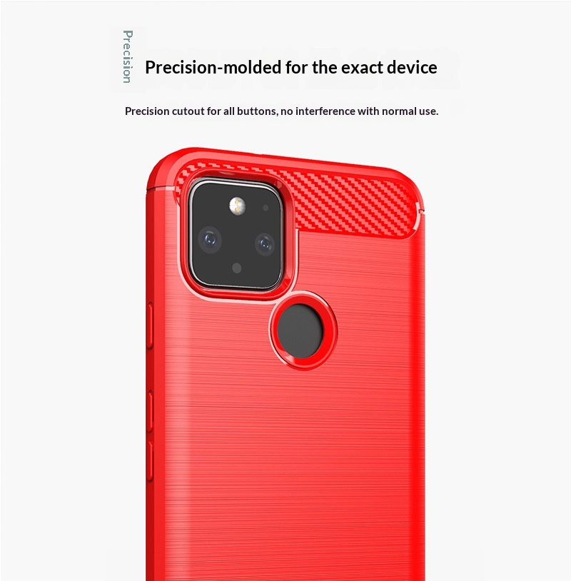 Compatibel met Pixel 5 telefoonhoesje Google beschermhoes 7 Pro ST siliconen geborsteld volledige dekking geïntegreerd_voghion.com