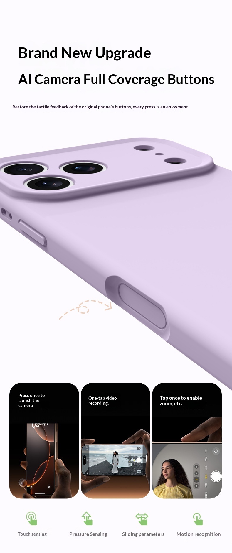 Flüssigsilikon, geeignet für iPhone 17 Zoll, Rundumschutz, stoßfeste Handyhülle für iPhone Pro Max, einfarbig mit integriertem_voghion.com