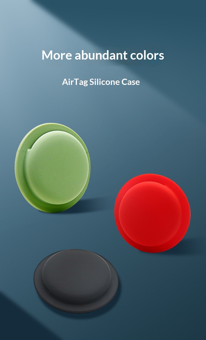 Kompatibel mit AirTags AirTag Silikon Schutzhülle für Ortungsgeräte und Tracker mit vollständiger Abdeckung_voghion.com