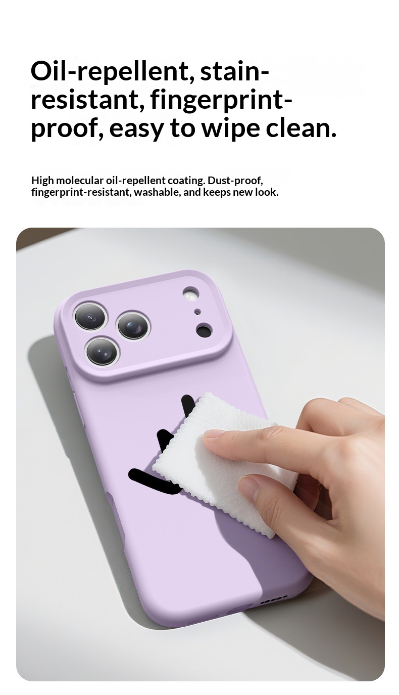 Flüssigsilikon, geeignet für iPhone 17 Zoll, Rundumschutz, stoßfeste Handyhülle für iPhone Pro Max, einfarbig mit integriertem_voghion.com