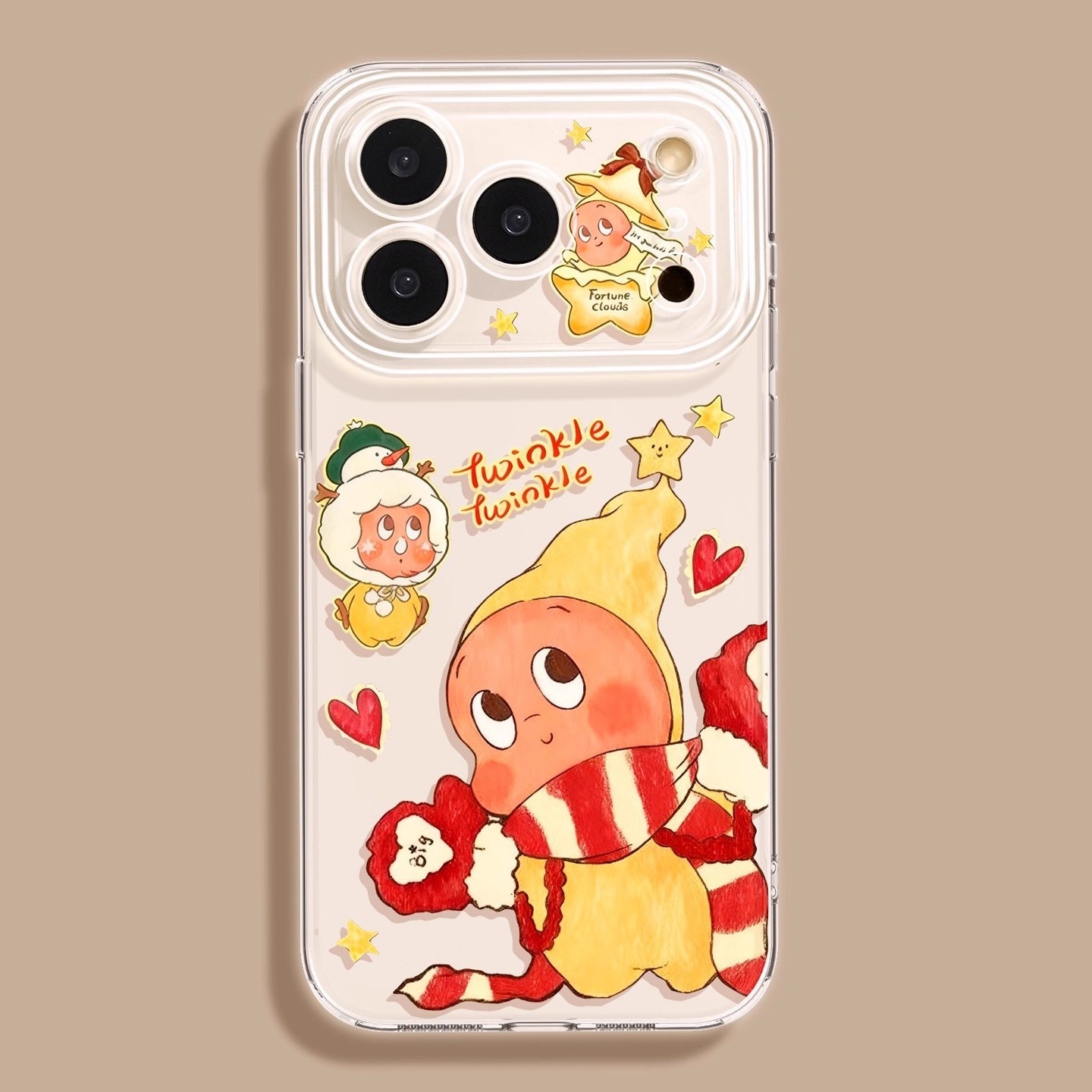 Cartoon Transparent Phone Case For Iphone Full Coverage Cover_voghion.com