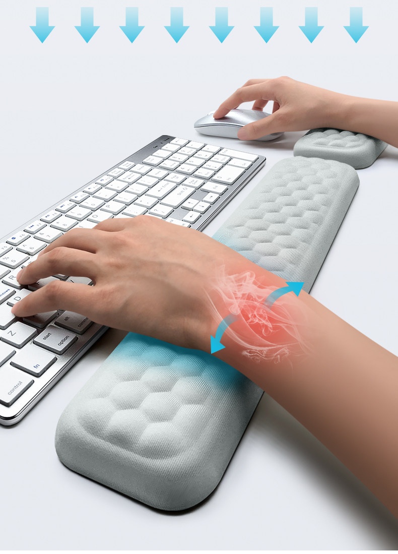 Mechanical Keyboard Memory Foam Mouse Support Comfortable Rest Wrist Pad For Women And Men_voghion.com