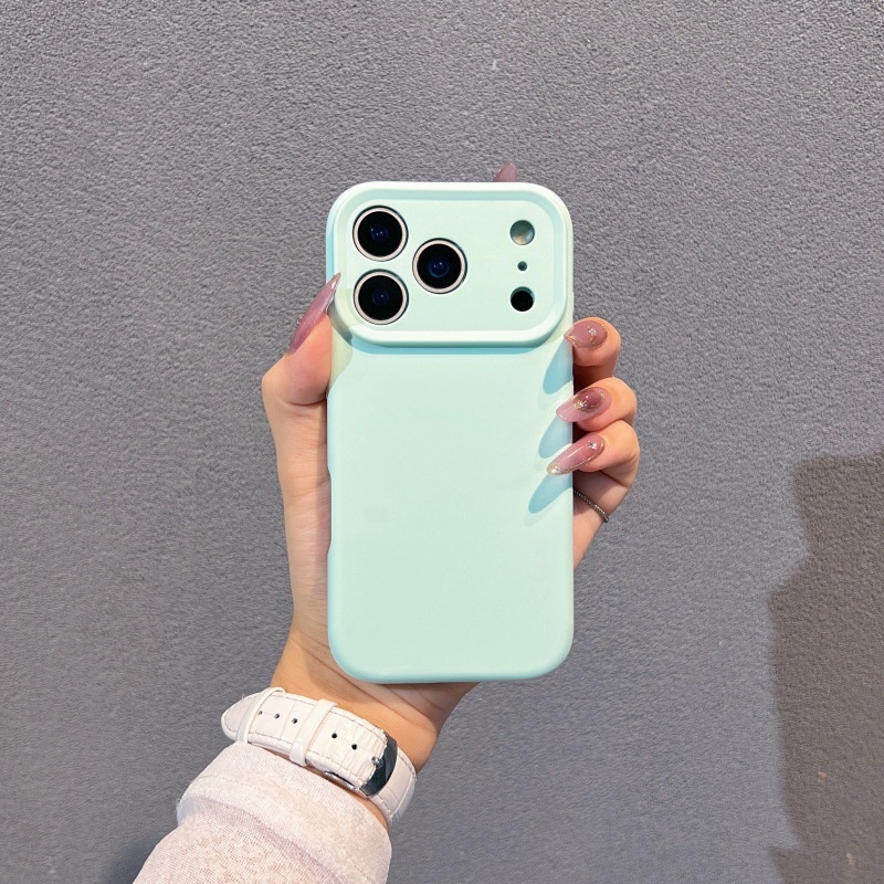 Liquid Silicone Suitable 17, Full Protection Anti-drop Phone Case For IPhone Pro Max, Solid Color With Integrated_voghion.com