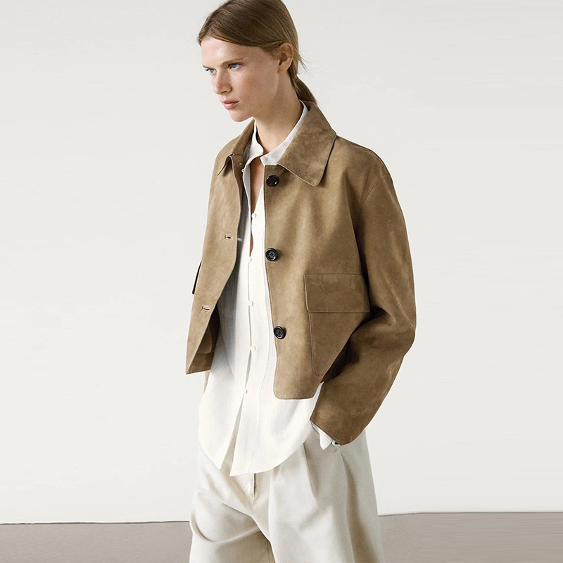 Blazer retrò da donna in stile europeo e americano transfrontaliero 2025, stile intellettuale autunnale, vestibilità ampia, elegante,_voghion.com