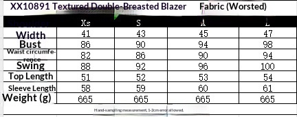 Women's Double-breasted Blazer Jacket Autumn Long Sleeve Fashion_voghion.com