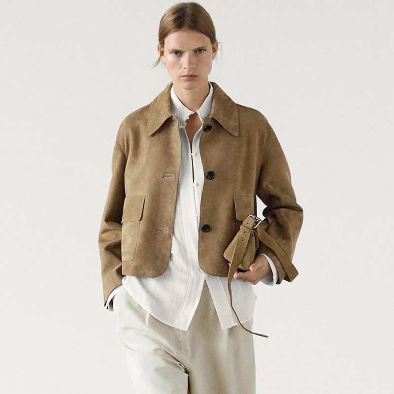 Blazer retrò da donna in stile europeo e americano transfrontaliero 2025, stile intellettuale autunnale, vestibilità ampia, elegante,_voghion.com