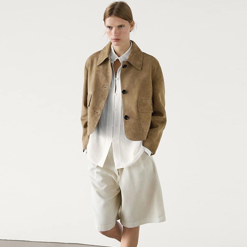 Blazer retrò da donna in stile europeo e americano transfrontaliero 2025, stile intellettuale autunnale, vestibilità ampia, elegante,_voghion.com