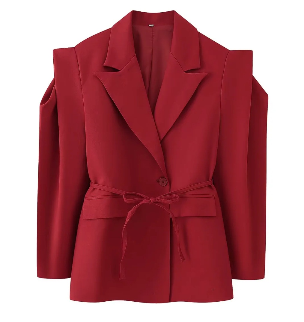 Elegantes Damen Blazer Tailliert Für Den Büroalltag_voghion.com