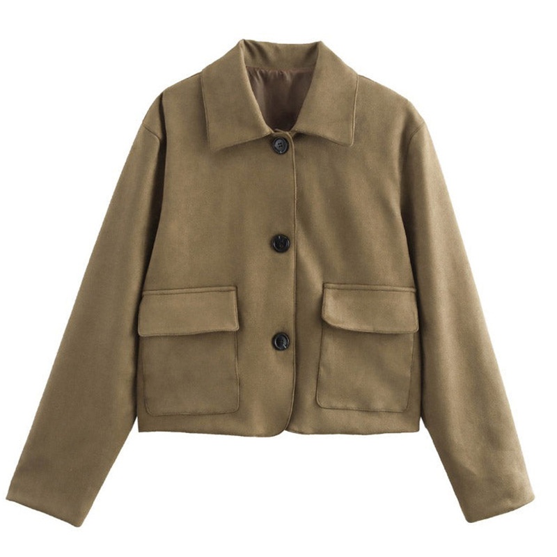 Blazer retrò da donna in stile europeo e americano transfrontaliero 2025, stile intellettuale autunnale, vestibilità ampia, elegante,_voghion.com