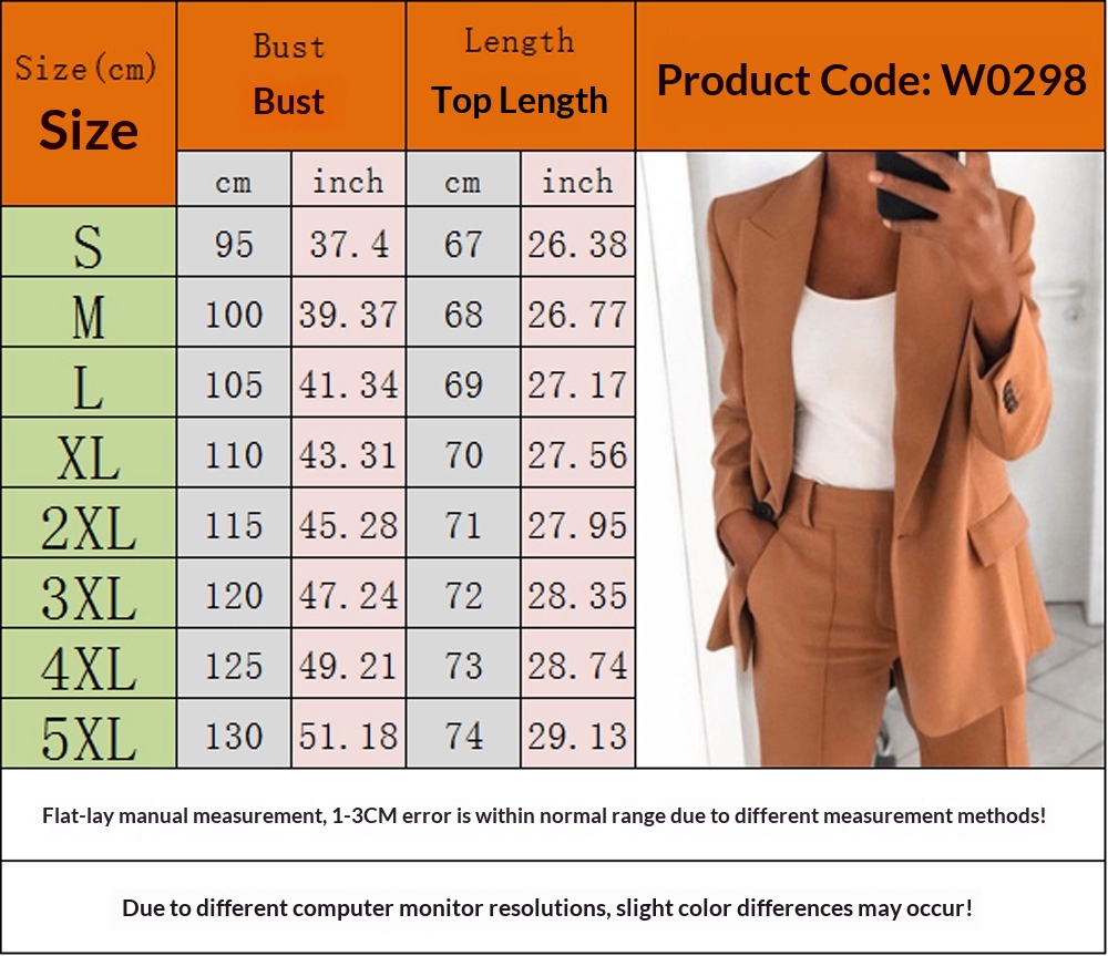 Elegant Blazer For Women Slim Fit Solid Colour Spring Autumn_voghion.com