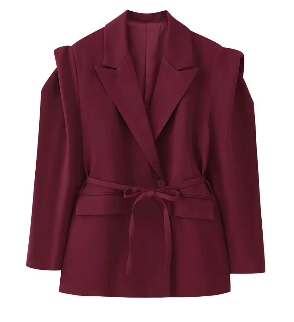 Elegantes Damen Blazer Tailliert Für Den Büroalltag_voghion.com