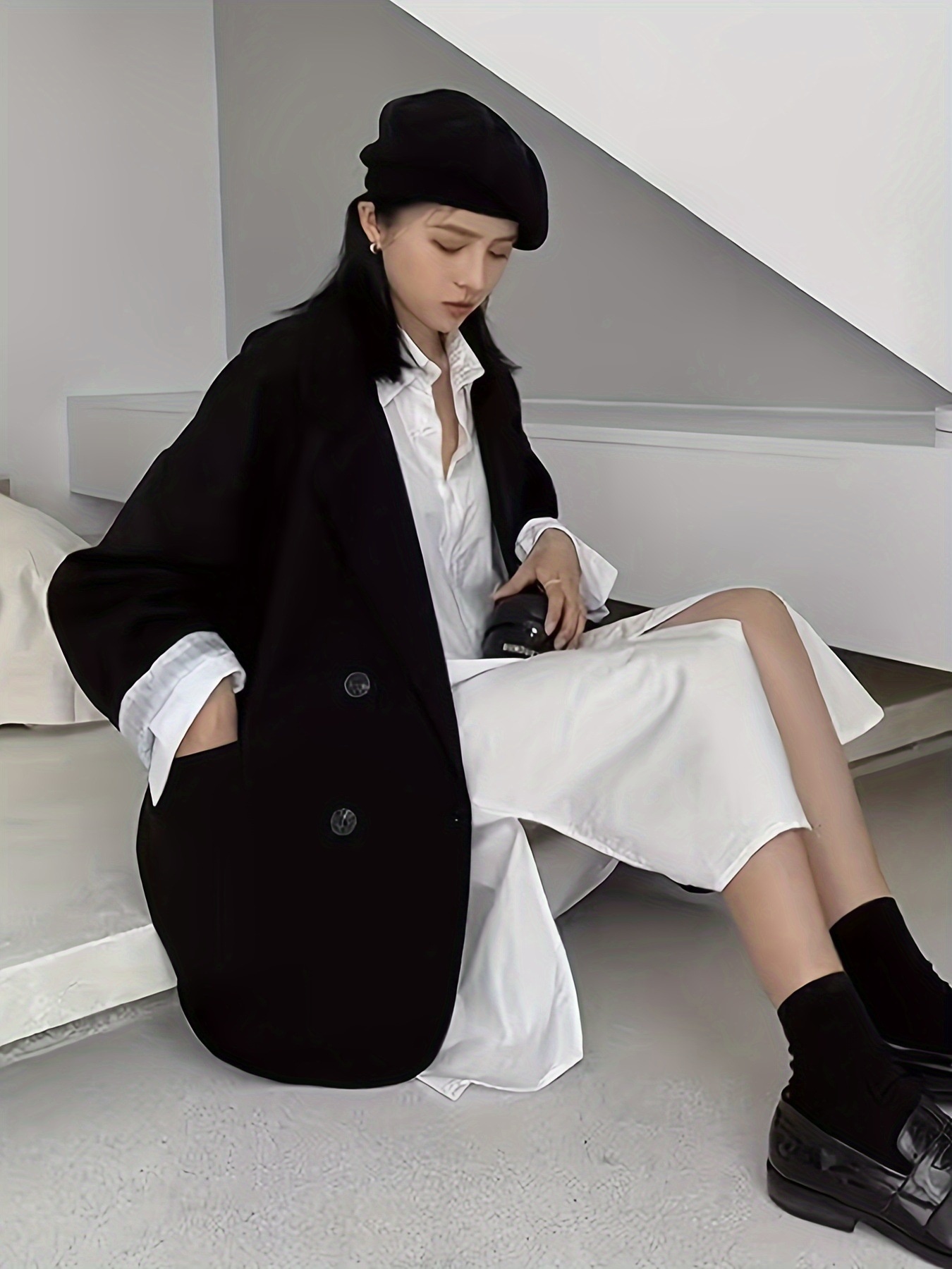 Blazer casual da donna color caffè per stile urbano primavera_voghion.com
