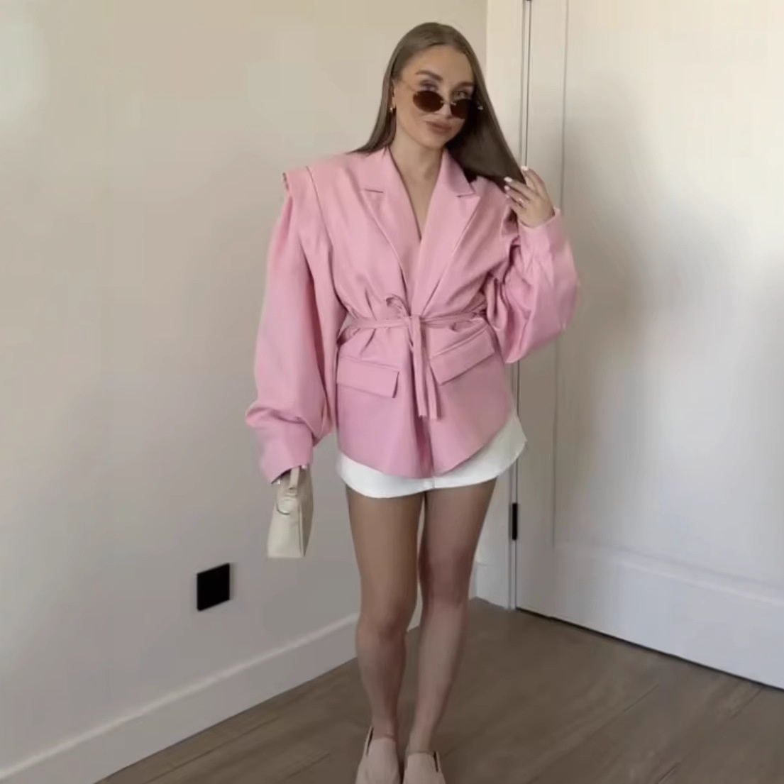 Grenzüberschreitende europäische und amerikanische Damenmode, beliebt auf , eleganter Pendlerstil, tailliert,_voghion.com