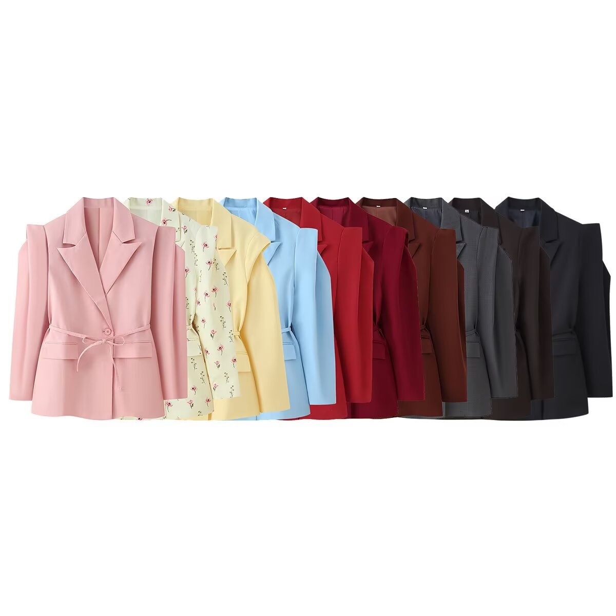 Elegantes Damen Blazer Tailliert Für Den Büroalltag_voghion.com