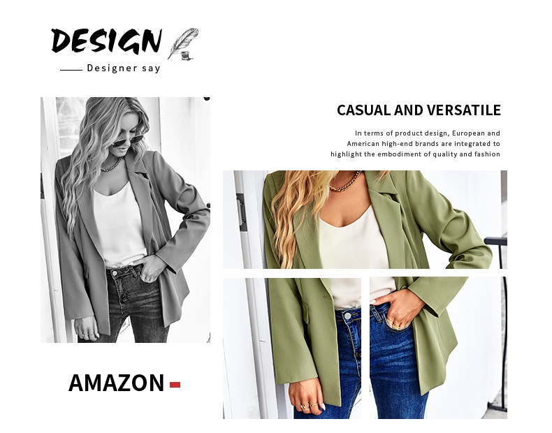 Blazer casual a maniche corte 2025, giacca versatile per l'inverno, ideale per abiti formali professionali da donna con design patchwork._voghion.com