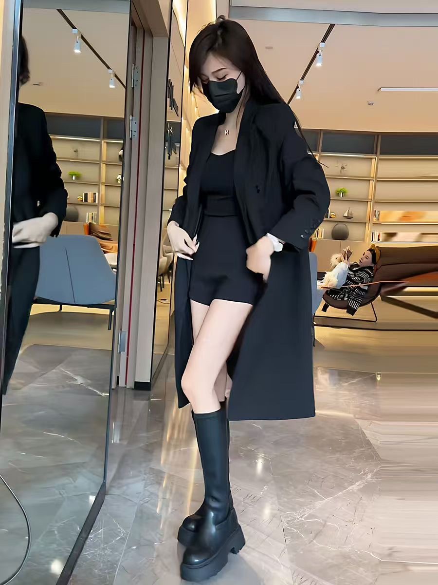 Elegant Plus Size Longline Blazer For Women Spring Autumn Style_voghion.com