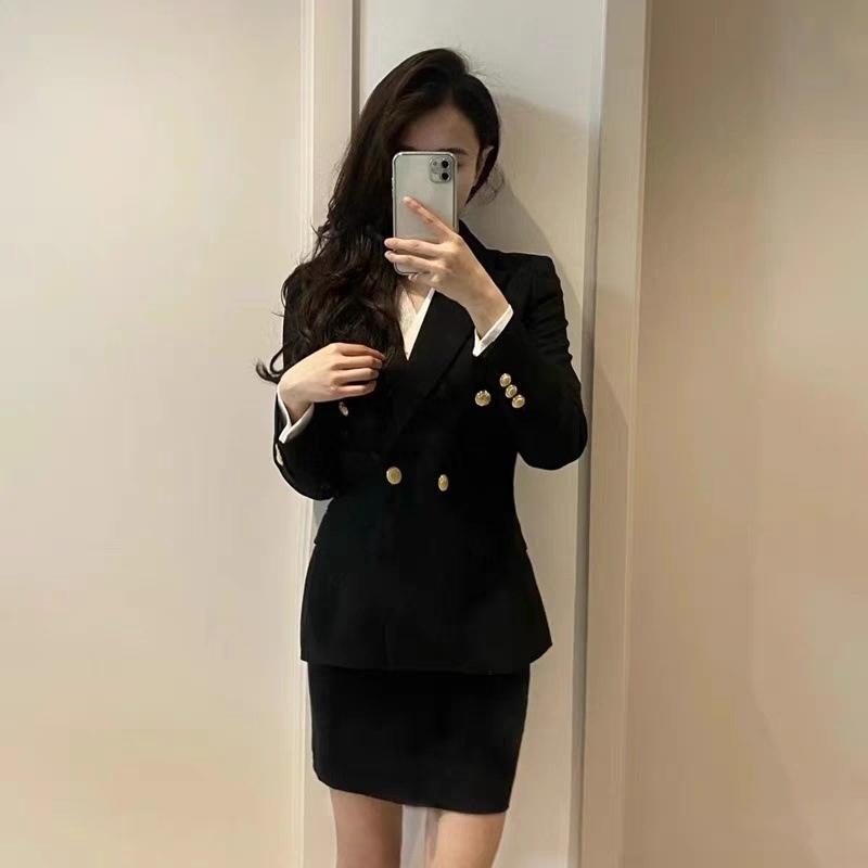 Blazer da donna professionale di alta gamma Jinbukang, nuovo stile elegante, adatto per colloqui di lavoro e occasioni formali universitarie._voghion.com