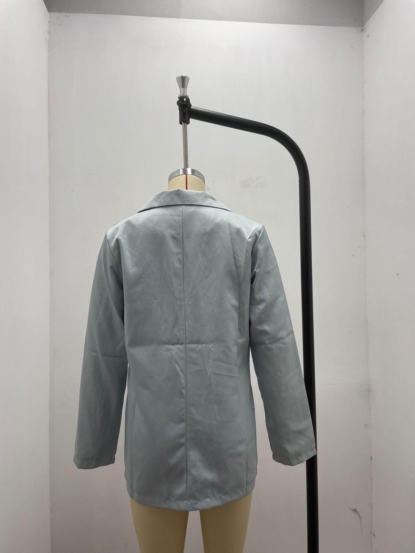 2025 Autumn New Elegant Jacket Wish Women's Long Sleeve Solid Color Suit Collar Single-Breasted Blazer_voghion.com
