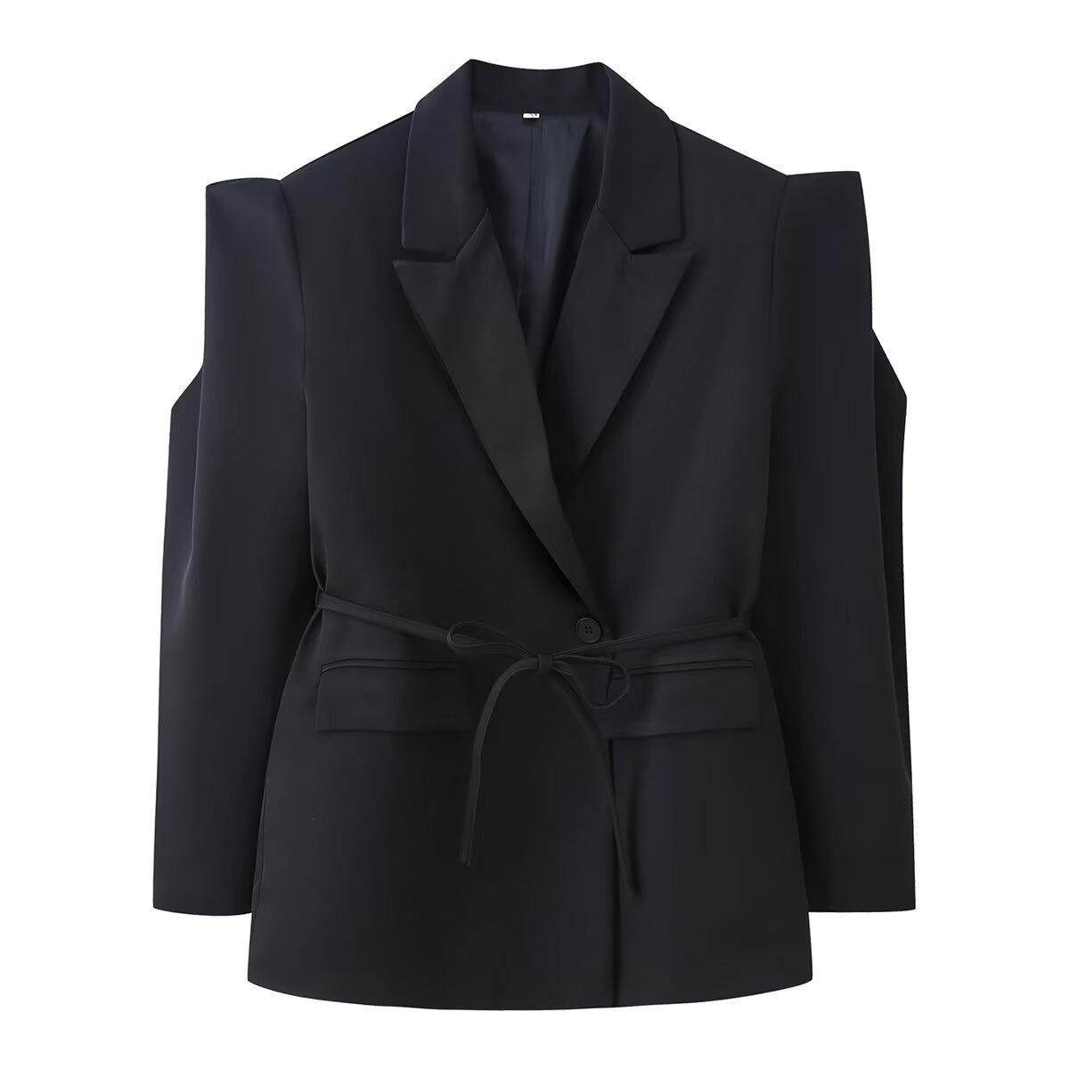 Elegantes Damen Blazer Tailliert Für Den Büroalltag_voghion.com