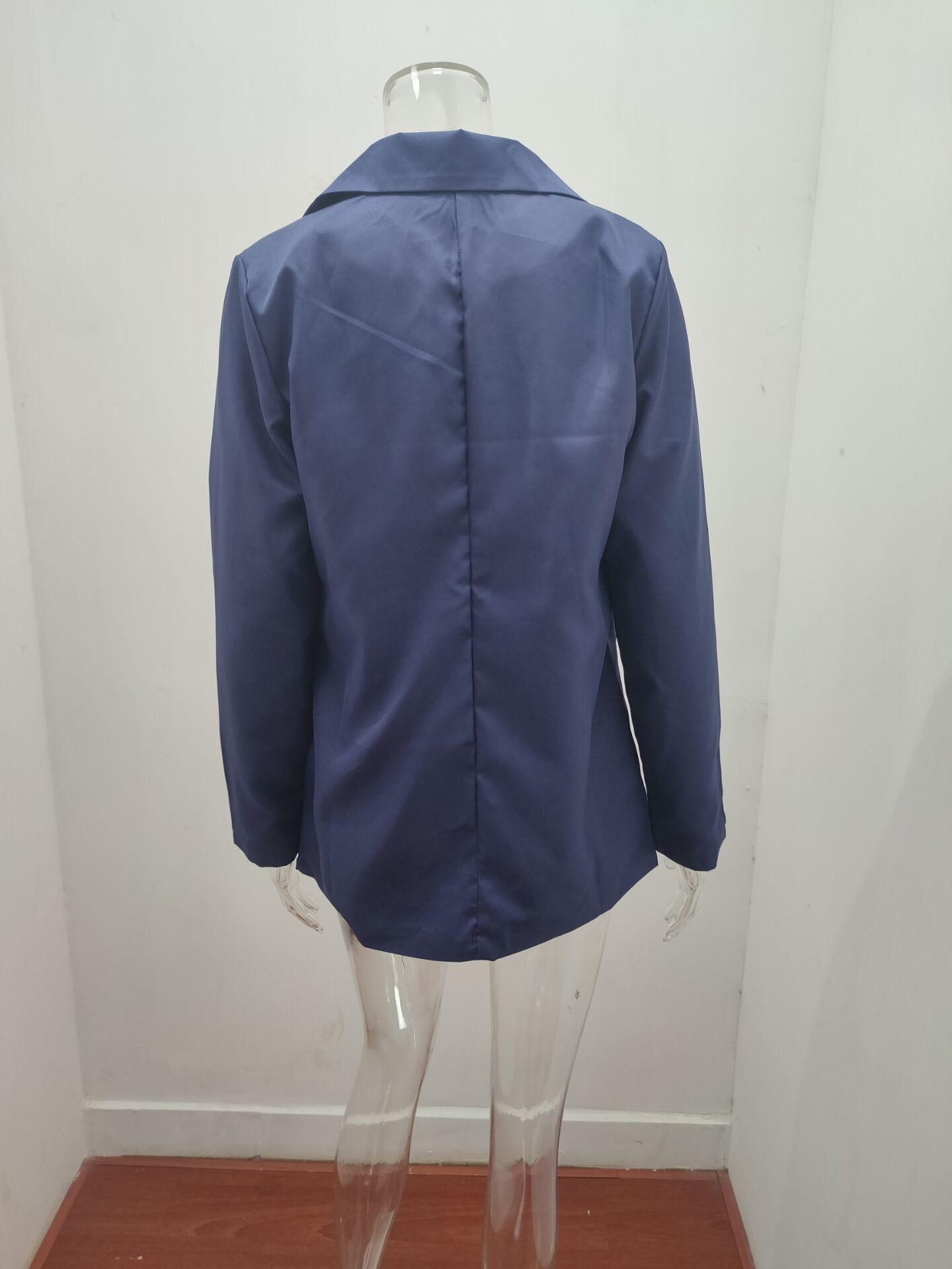 2025 Autumn New Elegant Jacket Wish Women's Long Sleeve Solid Color Suit Collar Single-Breasted Blazer_voghion.com