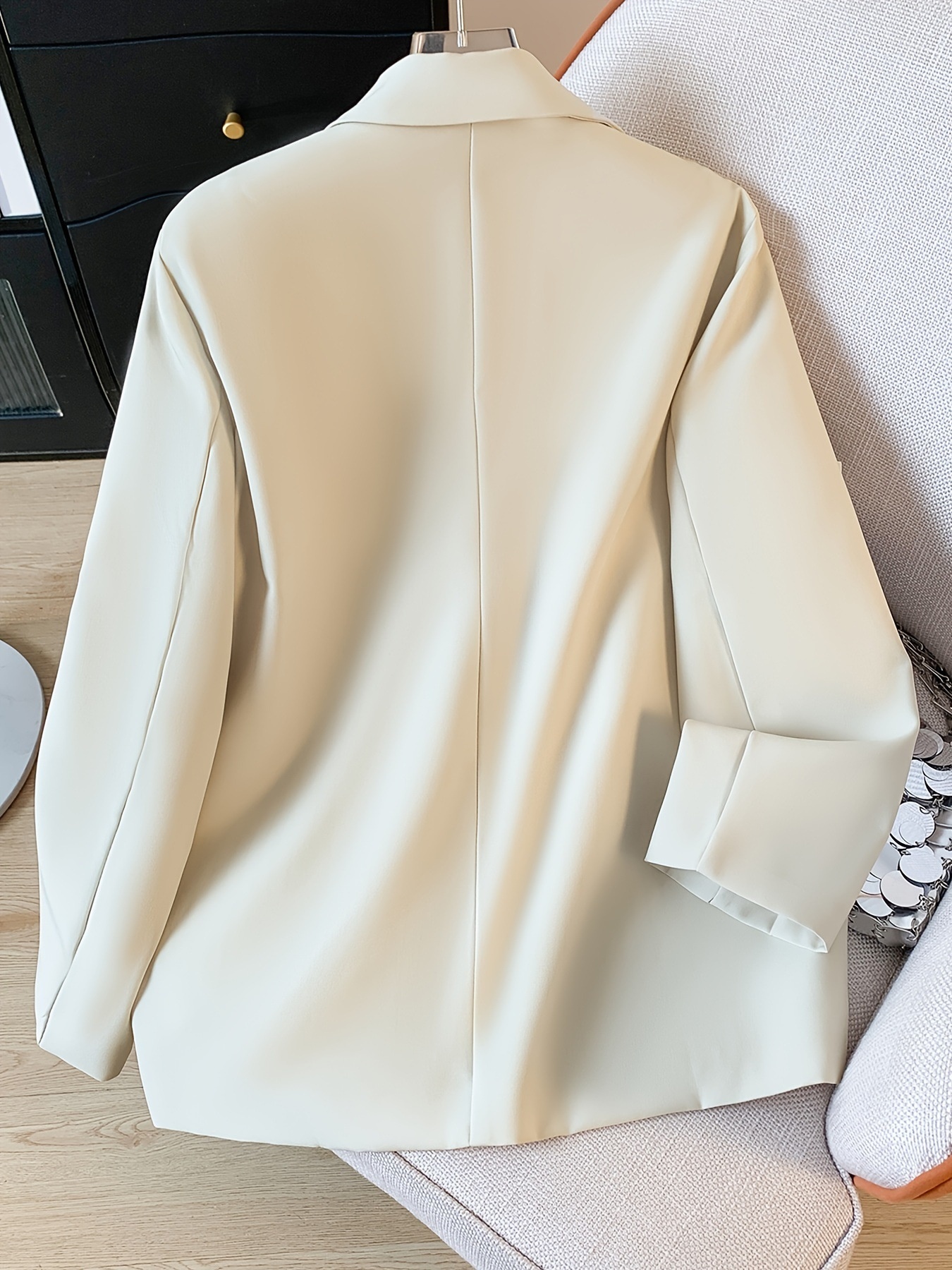 Blazer casual da donna color caffè per stile urbano primavera_voghion.com