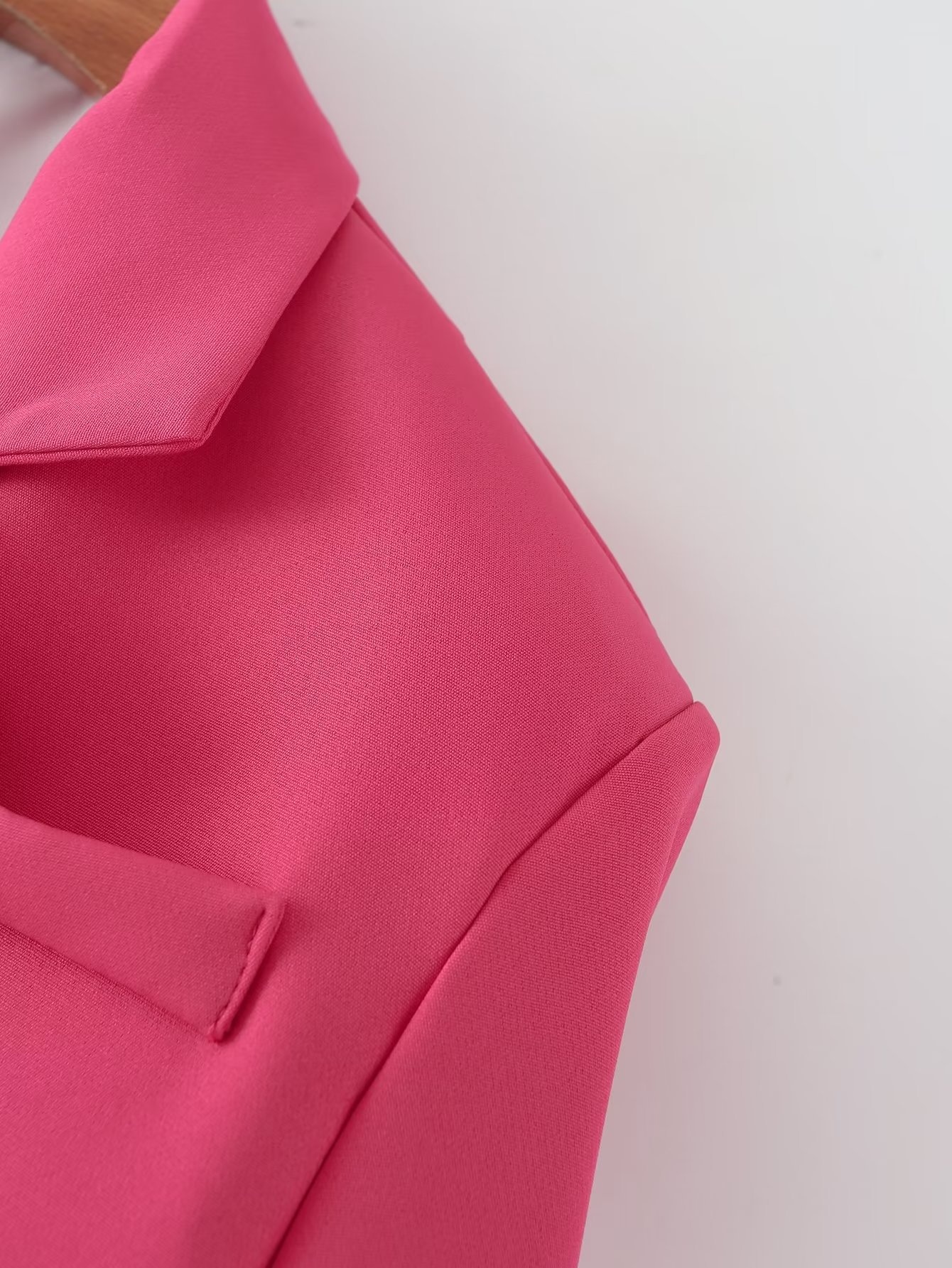 Damen Blazer Im Koreanischen Stil Mit Taillenbindung Einfarbig_voghion.com